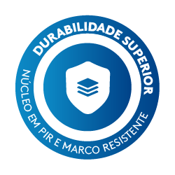 Durabilidade Superior Núcleo em PIR e Marco Resistente