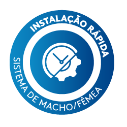 Instalação Rápida Sistema de Macho Fêmea