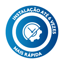 Instalação até 6x mais rápida