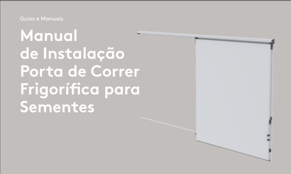 Manual Porta de Correr Frigorífica Sementes