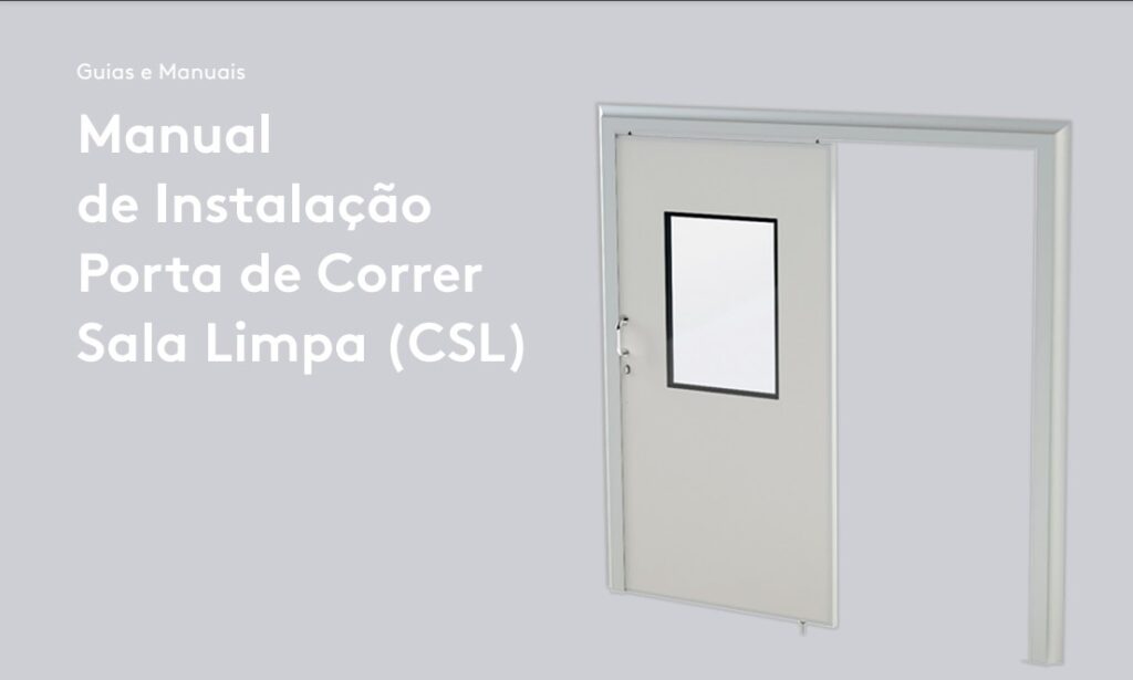 Manual Porta de Correr Sala Limpa CSL