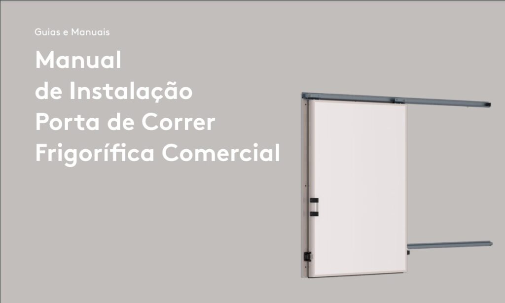 Manual Porta de Corrrer Frigorífica Comercial