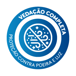 Vedação Completa Proteção Contra Poeira e Luz